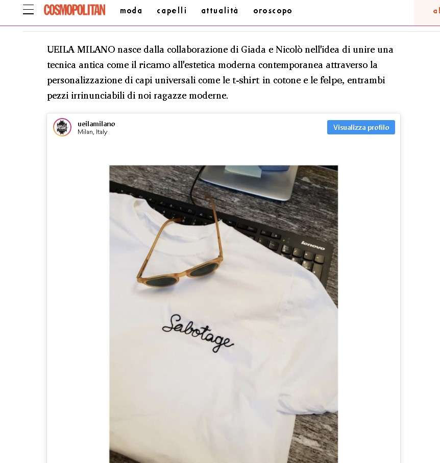 t shirt ricamate ueila milano
